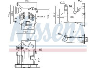 Cooler, exhaust return