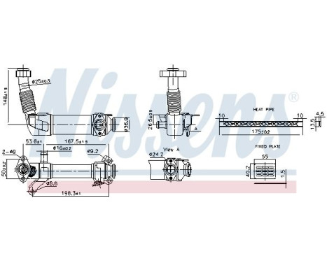 Cooler, exhaust return
