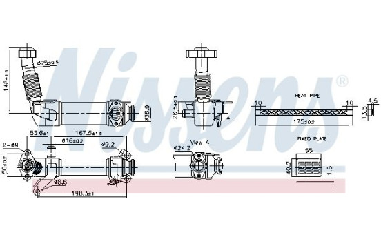 Cooler, exhaust return