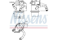 Cooler, exhaust return