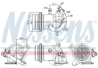 Cooler, exhaust return