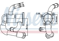 Cooler, exhaust return