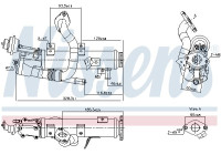 Cooler, exhaust return