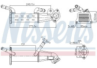 Cooler, exhaust return