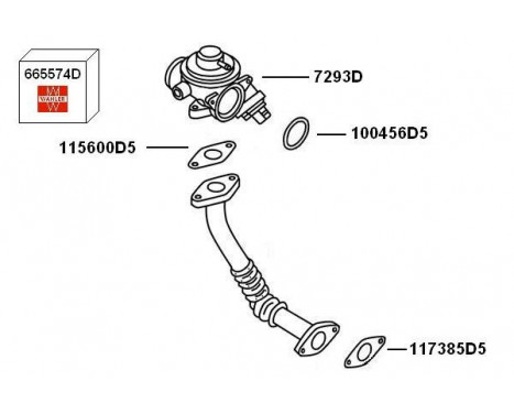 EGR Valve 7293D Wahler, Image 3