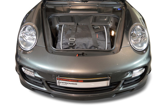 Juego de bolsas de viaje Porsche 911 (997) 2WD sin cambiador de CD o con cambiador de CD en la parte superior del mampar, Imagen 3