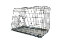 Jaula plegable inclinada para perros - Mediana - 76 x 56 x 54 cm