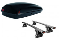 Conjunto combinado de portaequipajes y cofre de techo G3 de 3 puertas