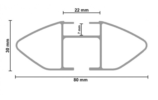 Barras de techo G3 Wingbar de bajo ruido para 3 puertas, Imagen 4