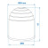 Funda blanca para enganche de remolque, Miniatura 3
