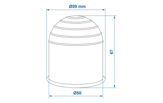 Funda blanca para enganche de remolque, Imagen 3