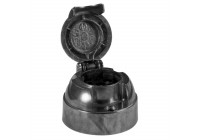 Regleta de enchufes metálica de 7 polos