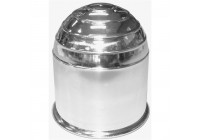 Tapa de barra de remolque cromada