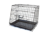 Jaula plegable inclinada para perros - Pequeña - 61 x 47 x 43 cm