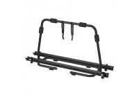 Portabicicletas con barra de tiro ProPlus para caravana, color negro - 2 bicicletas