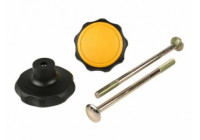 Perilla Spinder 10623 negra/amarilla con perno (2 unidades)