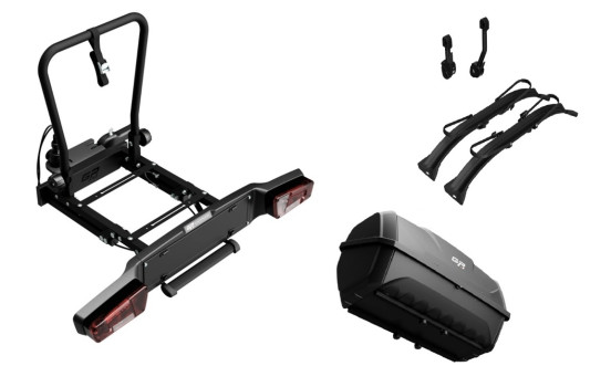 Base modular GP Saturn + kit para 2 bicicletas + maleta