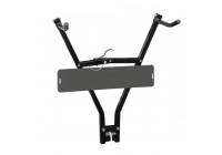 Portabicicletas Carpoint para enganche de remolque + soporte para matrícula - 2 bicicletas 0910006