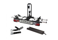 Portabicicletas Pro-User Diamant para 2 bicicletas + rampa de carga y cubierta de almacenamiento - 2 bicicletas