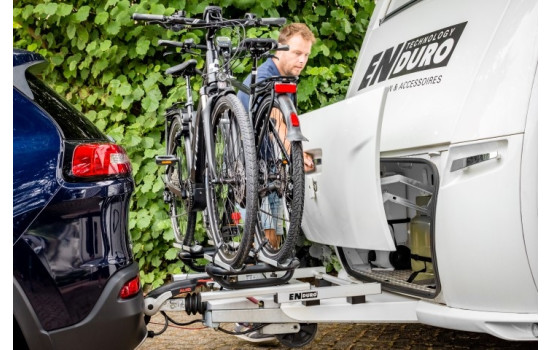 Portabicicletas con barra de tiro Enduro BC260 para caravana (2 bicicletas), Imagen 5