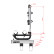 Portabicicletas con barra de tiro Enduro BC260 para caravana (2 bicicletas), Miniatura 3