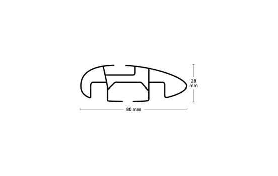Barras de techo Twinny Load de aluminio aptas para Tesla Model 3, Imagen 8