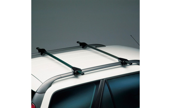 Barras de techo Twinny Load Steel Logico Key 120cm - Con raíles de techo abiertos