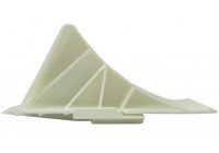 Calzo para rueda Carpoint de plástico blanco