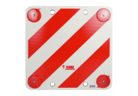 Pizarra de señalización Carpoint de plástico con reflectores (500 x 500 mm)