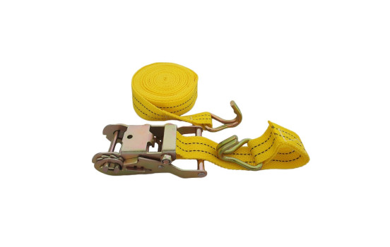 Correa de amarre de 6 m x 38 mm con trinquete