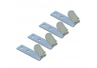 Gancho de tornillo de metal 72 mm 4 piezas