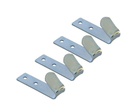 Gancho de tornillo de metal 72 mm 4 piezas