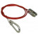 Cable de seguridad con mosquetón de 100 cm y 1500 N/150 kg