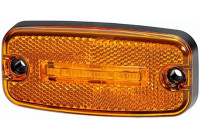 Zijmarkl.LED 24V,z/steun,m/cabel 10m