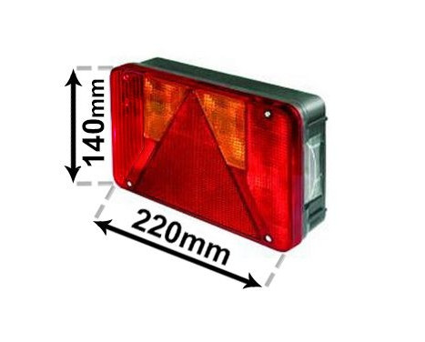 LUZ TRASERA IZQUIERDA + ML y iluminación de matrícula