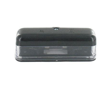 Iluminación de matrícula negra