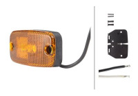 Indicador lateral LED 9-36V con soporte/cable 0,5m