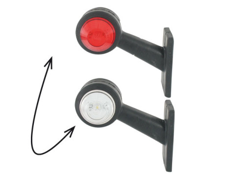 Lámpara de señalización LED de 120 mm en ángulo