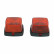 Lámpara lateral rectangular roja 63x67mm 2 piezas
