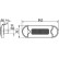 LED posicional blanco/negro 10-33V cable 0,5m, Miniatura 3