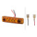 Luz de posición lateral LED 12V 4 LED cable 150mm