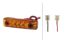Luz de posición lateral LED 24V 4 LED cable 150mm