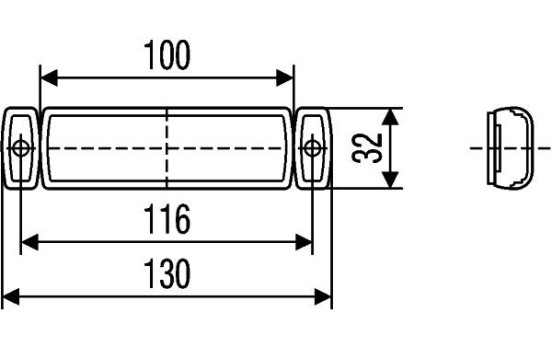 Marcador lateral LED 24 V m/reflector/cable 20 cm/AMP, Imagen 4