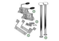Juego de patas de soporte para remolque Carpoint