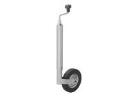 Rueda de morro de 48 mm, llanta de metal con neumático de caucho 200x50 mm