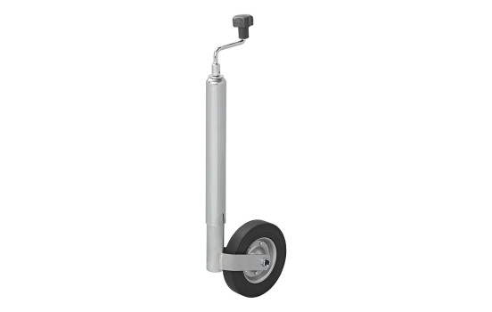 Rueda de morro de 48 mm, llanta de metal con neumático de caucho 200x50 mm
