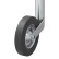 Rueda de morro de 48 mm, llanta de metal con neumático de caucho 200x50 mm, Miniatura 6