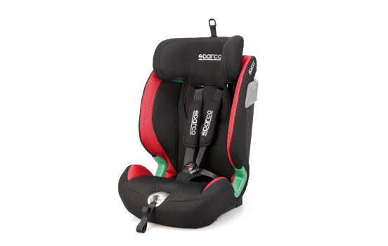 Trona Sparco SK5000I (Isofix) negra/roja i-Size 76-150 cm (ECE-R129/03), Imagen 2