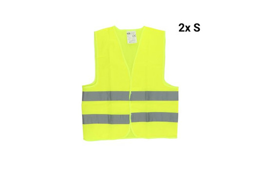 Conjunto combinado de chalecos de seguridad Carpoint (2 pequeños y 2 extra grandes), Imagen 2