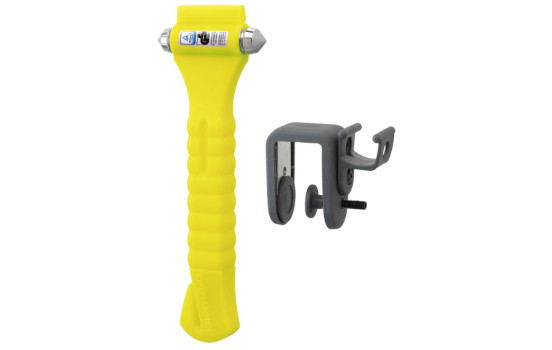 Martillo salvavidas clásico amarillo brillante